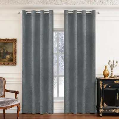 Immagine prodotto di Tende oscuranti in velluto, set di 2, 117 x 137 cm, con isolamento termico, ideali per soggiorno e camera da letto