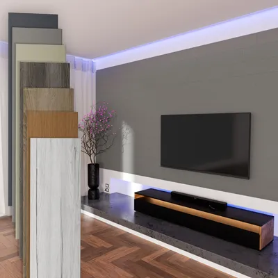 Produktbild von HEXIM Paneele aus MDF - Wandpaneele Wandverkleidung Holzpaneele Natur Wand Holzoptik Innen Holzverkleidung Verblender Dekorpaneele (2,08 m² Sandgrey + Montagekleber HexPro P63)