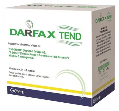 Produktbild von TEND Nahrungsergänzungsmittel: Kollagenpeptide (TENDOFORTE) & Boswellia serrata für Gelenke, 28 Beutel