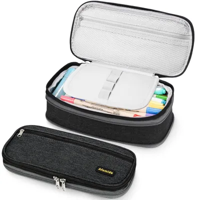 Image de Étui à stylos de grande capacité, multifonctionnel, portable, idéal pour le bureau et l'école