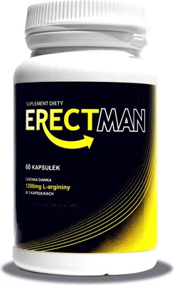 Zdjęcie produktu dla Erectman Tabletki Suplement Kapsułki Zwiększające Erekcje Kuracja Na Potencje Powiększenie Penisa 60