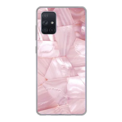 Produktbild von MuchoWow® Handyhülle Schutzhülle Hülle für Samsung Galaxy A51 Naturstein - Perlmutt - Luxus Silikon Softcase Handy Hülle - Schutzabdeckung