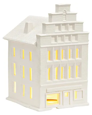 Productafbeelding van Wurm Lichthaus Weitkamp Stuhlmacher Münster van porselein, wit (B/H/D) 13x20x15cm