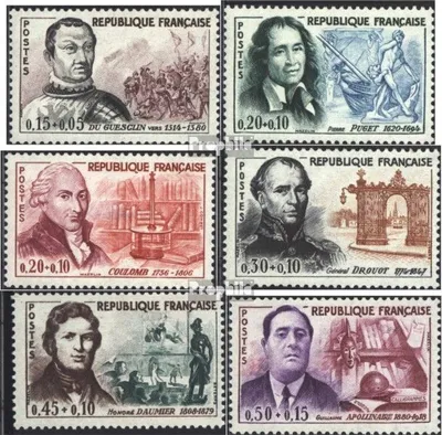 Produktbild von Briefmarken Frankreich 1961 Mi 1349-1354 (kompl.Ausg.) gestempelt Rotes Kreuz