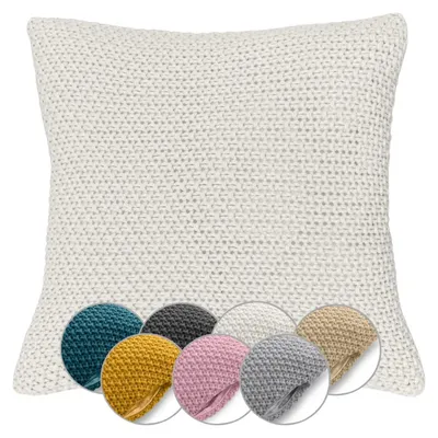 Produktbild von Strickkissenbezug 45x45 cm mit Reißverschluss