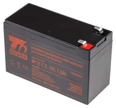 Image de Accumulateur T6 Power NP12-7.2, 12V, 7,2Ah