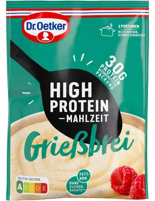 Produktbild von Dr. Oetker High Protein Mahlzeit Grießbrei 95g