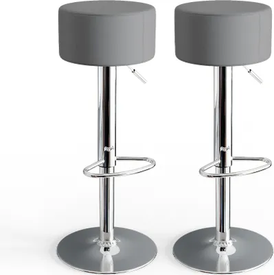 Produktbild von Barhocker 2er Set Vicco  Grau 33 x 92 cm 2 Teilig, Model 32000