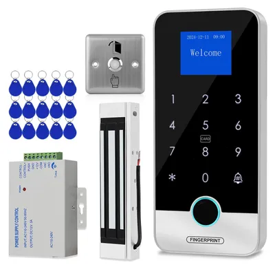Zugangskontrollsystem mit Tuya App, RFID, Fingerabdruck, 180 kg Magnetschloss