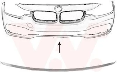 Immagine prodotto di VAN WEZEL Modanatura decorativa per calandra 0694580 (centrale) per BMW Serie 3 Station Wagon (F31)