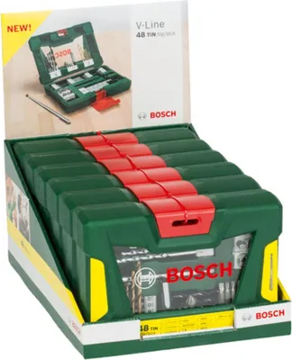 Produktbild von V-Line Box, Bohrer- und Bit-Set, 48-teilig, Magnetstab
