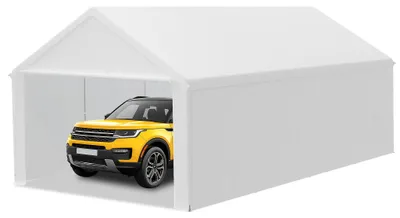 Image de Tente de rangement - Tente de chantier - Abri de voiture - Tente de stockage - Tente pour garage - 4 x 6 mètres - Acier galvanisé robuste