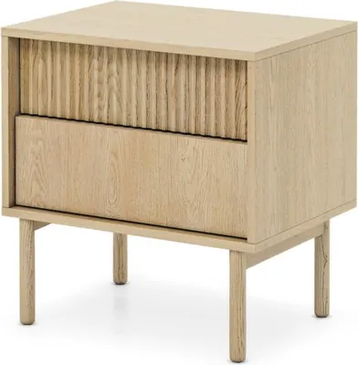 Zdjęcie produktu dla FURNLUX Szafka nocna Tavo dąb 54cm / Kolor główny: beżowy / Wymiary: 54 x 55 x 40 cm