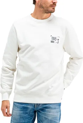 Produktbild von Butcher of Blue Pullover weiß mit Rückenaufdruck Baumwolle