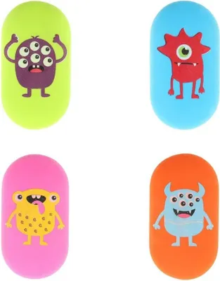 Productafbeelding van Gummetjes ovaal met "Monster"-opdruk (24 stuks) STRIGO