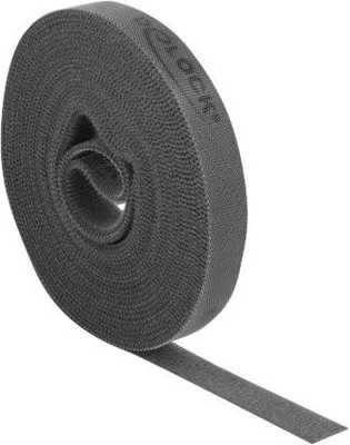 Immagine prodotto di DELOCK Nastro velcro in rotolo L 5 m x L 15 mm grigio