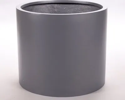 Produktbild von Elegant Einrichten | Pflanzkübel | Fiberglas | zylindrisch | D60xH50cm | Anthrazit-Metallic