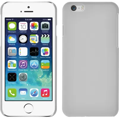 Produktbild von PhoneNatic Case kompatibel mit Apple iPhone 6s / 6 - Hülle weiß gummiert Hard-case + 2 Schutzfolien