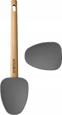 Produktbild von Ambition Silikonspatel mit Holzgriff 28 cm