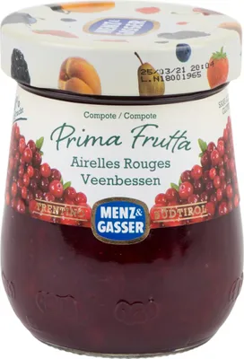 Produktbild von Menz&Gasser feine Frucht Preiselbeere Glas 300 Gramm