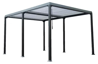 Produktbild von Pavillon Gartenpavillon Lamellenpavillon 3x4 Partyzelt Outdoor
