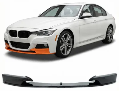 Produktbild von Frontspoiler Lippe Sport-Performance Schwarz Glanz lackiert passt für BMW 3er F30 F31 mit M-Paket