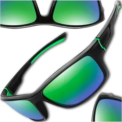 Produktbild von EdiBazzar Herren Polariserte Verspiegelte Sport Sonnenbrille UV400