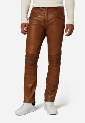 Immagine prodotto di Pantaloni uomo in pelle jeans Ricano FRANKLIN - cognac / 36