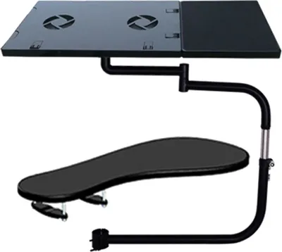 Zdjęcie produktu dla Uchwyt na laptopa Uchwyt na laptopa Regulowany stojak na laptopa Uchwyt na krzesło Tacka na klawiaturę Uchwyt na klawiaturę