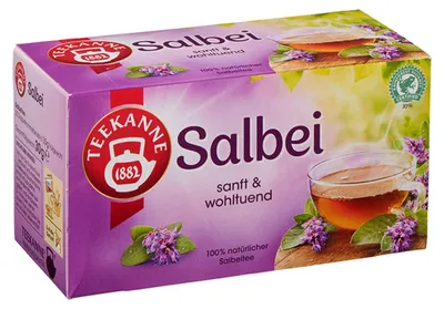 Zdjęcie produktu dla Teapot Sage naturalna herbata szałwiowa 20 dwukomorowych torebek 30g