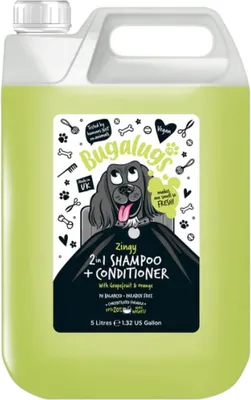 Produktbild von Bugalugs Zingy 2 in 1 Shampoo + Conditioner – Grapefruit & Orange – 5 L
