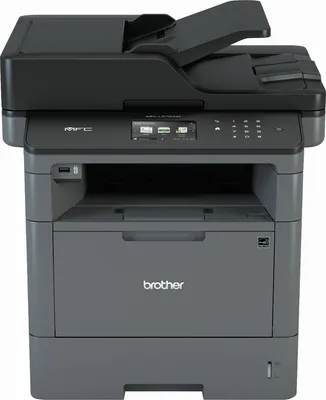 A studio shot of a Brother MFC-L5700DN laser printer.