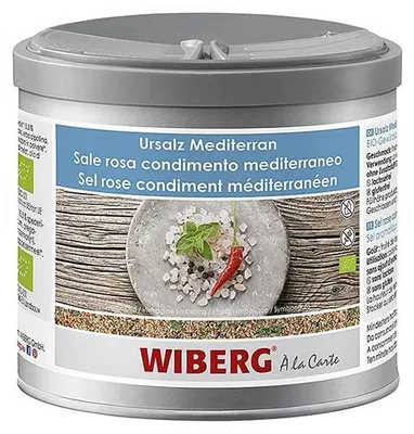 Zdjęcie produktu dla Wiberg Organic Mediterranean Salt Seasoning Mieszanka soli w aromatyzowanym pojemniku 410g