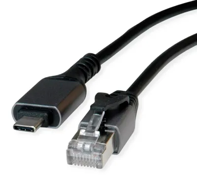 Zdjęcie produktu dla VALUE 12.99.1169-10, RJ-45, USB Type C, 5 m, Czarny