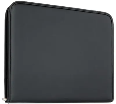 Produktbild von Alba 2502, Polyurethan, Schwarz, A4, 5 Taschen, Visitenkarte, Dokumententasche, Reißverschluss
