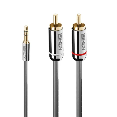 Produktbild von LINDY Audiokabel an Phono 3.5mm Cromo line 0.5m