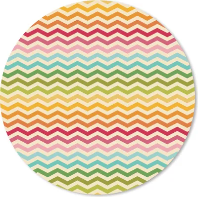 Produktbild von MuchoWow® Mauspad Mousepad Muster - Regenbogen - Retro 40x40 cm - Mousepads - Maus Mat - Pad - Mausunterlage - Schreibtisch Accessoires
