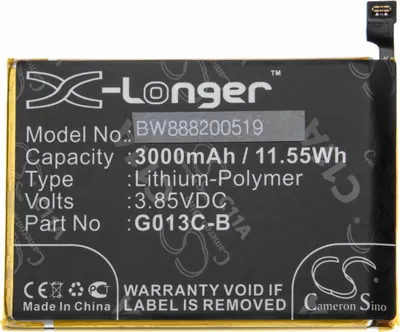 Produktbild von vhbw Akku Ersatz für Google G013C-B, 823-00086-01 für Handy Smartphone Telefon (2900 mAh, 3,85 V, Li-Polymer)
