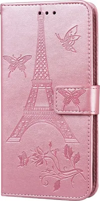 Produktbild von Für iPhone12Promax Handyhülle 6.7Zoll Handy mit Karten Slot Bracket Pink