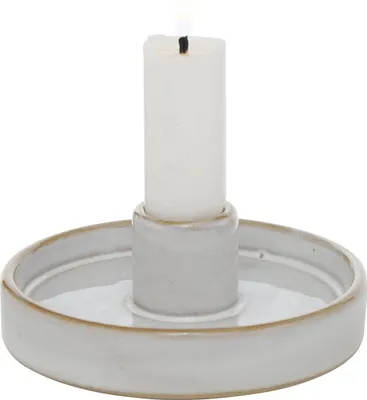 Immagine prodotto di Candeliere rotondo in porcellana, 4 cm, MARIMA, grigio