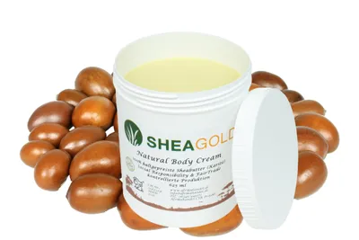 Produktbild von Sheabutter 625 ml unraffiniert kaltgepresst naturreine Kosmetik Körperbutter feuchtigkeitsspendend parfümfrei alle Hauttypen