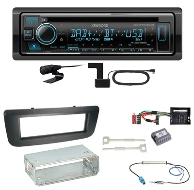 Produktbild von Kenwood KDC-BT740DAB Digitalradio Bluetooth Einbauset für Skoda Fabia 2 Roomster