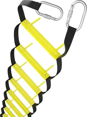 Image de Échelle de balcon portable de 75 m de long, réglable en hauteur, pour les maisons à trois étages | Résistance au feu