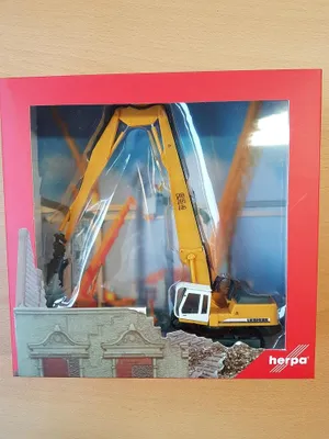 Produktbild von Herpa 152006-001 - 1/87 Liebherr Raupenbagger 954 Litronic Longfront m. Abbruchz