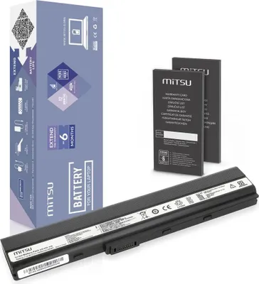 Produktbild von Mitsu Battery for Asus A52, K52 4400 mAh (48 Wh) 10.8 - 11.1 Volt
