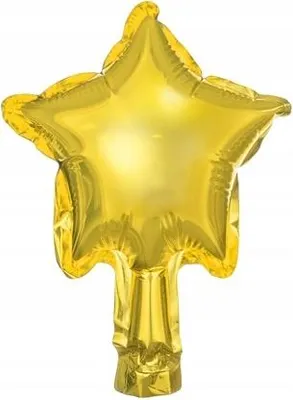 Obrázek produktu pro Folienballons Stern 12cm Gold 25 Stück (Party - Ballons)