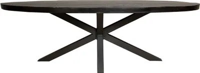 Produktbild von Esszimmer Tisch Denver Schwarz | Oval | 180 cm