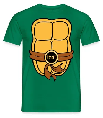 Produktbild von Spreadshirt Teenage Mutant Ninja Turtles Kostüm Schildkröte Männer T-Shirt, M, Kelly Green