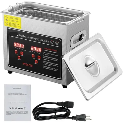 Imagen del producto de Limpiador ultrasónico – Limpiador profesional para joyería – Depósito de 3 litros de acero inoxidable – Frecuencia de 40 kHz