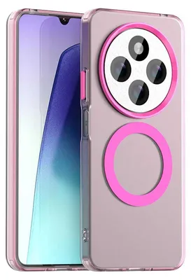 Produktbild von Für Xiaomi Redmi 14C Candy Design Magsafe PC Hybrid TPU Schutz Hülle Cover Pink
